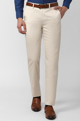 PETER ENGLAND Slim Fit Men Beige Trousers