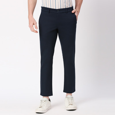 BASICS Tapered Men Blue Trousers