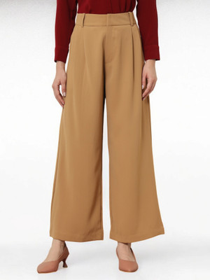 all about you Straight Fit Women Beige Trousers
