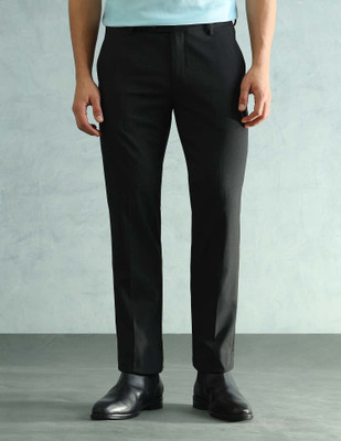 ARROW Slim Fit Men Black Trousers