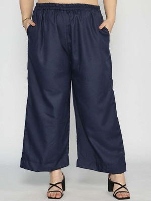 LetsDressUp Regular Fit Women Dark Blue Trousers