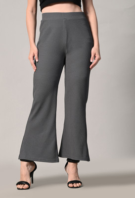 TOLIKE Regular Fit Women Grey Trousers