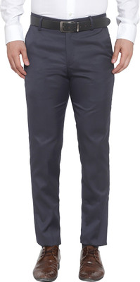 GENMAN Regular Fit Men Grey Trousers