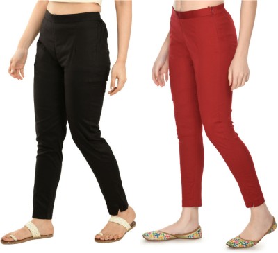 Nael Fashion Regular Fit Women Black Trousers