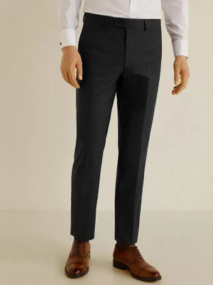 METRONAUT Regular Fit Men Black Trousers