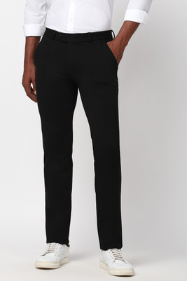 PETER ENGLAND Slim Fit Men Black Trousers