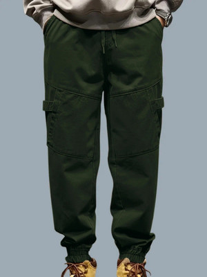 Leriya Fashion Regular Fit Men Green Trousers
