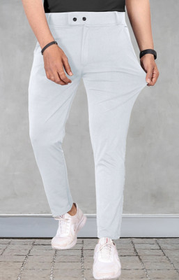 Style sync Slim Fit Men Silver Trousers