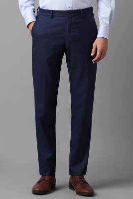 LOUIS PHILIPPE Slim Fit Men Dark Blue Trousers