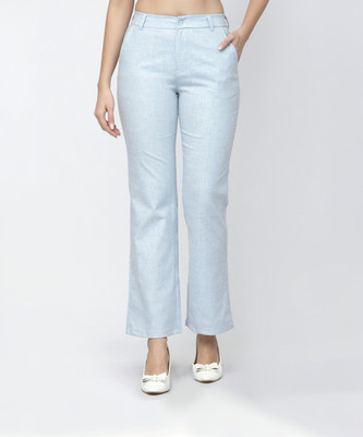 WESTWOOD Regular Fit Women Light Blue Trousers