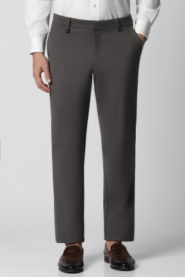 VAN HEUSEN Skinny Fit Men Grey Trousers