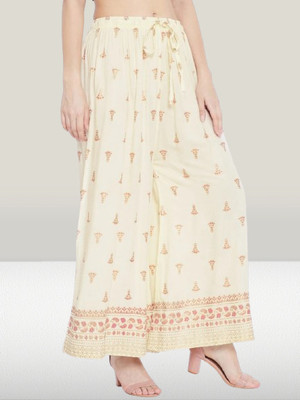 ukal Flared Women Beige Trousers