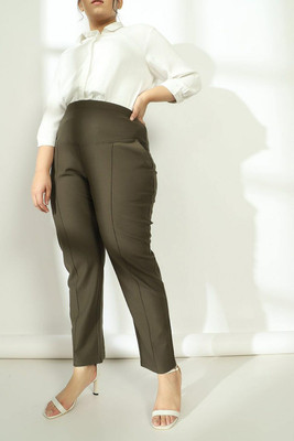 Amydus Regular Fit Women Green Trousers