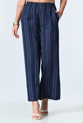 ALL WAYS YOU Regular Fit Women Dark Blue Trousers