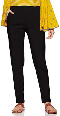 Lyra Relaxed Women Black Trousers