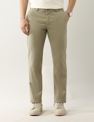 Arrow Sport Regular Fit Men Beige Trousers