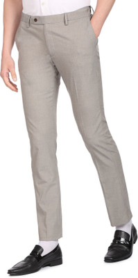 ARROW Regular Fit Men Beige Trousers