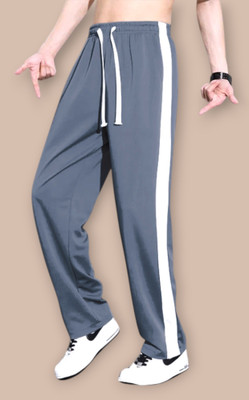 INDICLUB Loose Fit Men Grey Trousers