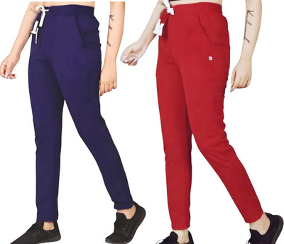 Kashmiri Theads Comfort Fit Women Purple, Maroon Trousers