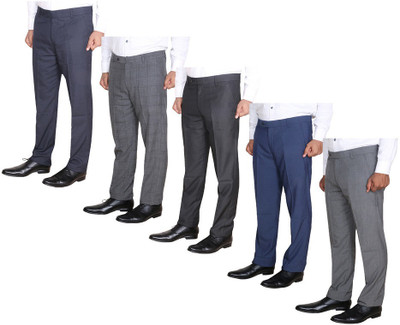 IndiWeaves Regular Fit Men Multicolor Trousers