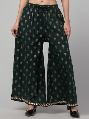 KGFONECLOTH Relaxed Women Green Trousers