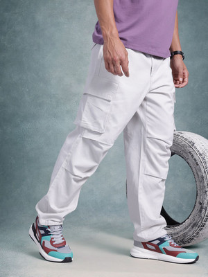Roadster Loose Fit Men Grey Trousers