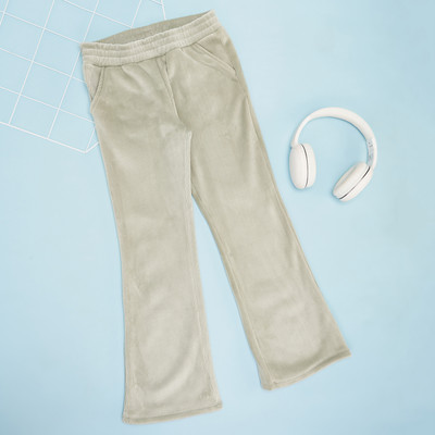 Pantaloons Junior Regular Fit Girls Beige Trousers
