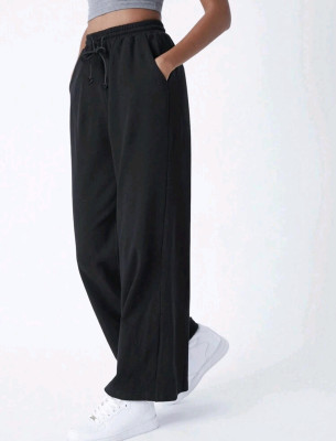 TENDENCIA WESTERN Regular Fit Women Black Trousers