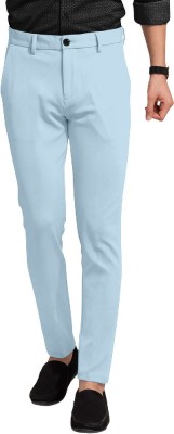 TEJANI FASHION Regular Fit Men Light Blue Trousers