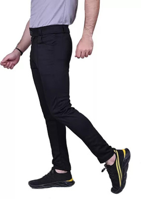 ynam Regular Fit Men Black Trousers
