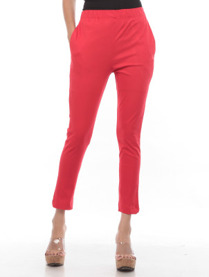 TRUELADY Regular Fit Women Red Trousers