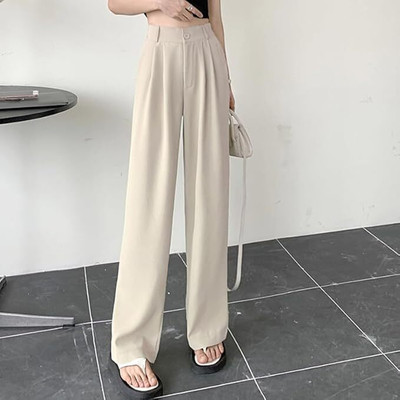 Kidoferia Comfort Fit Women Beige Trousers