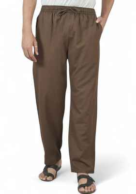 Qashida Relaxed Men Brown Trousers