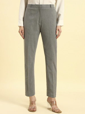 CANTABIL Regular Fit Women Grey Trousers