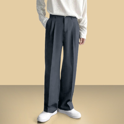 INDICLUB Loose Fit Men Grey Trousers