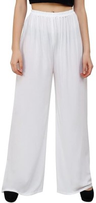 MADANAM STORE Regular Fit Women White Trousers