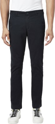 Byford by Pantaloons Slim Fit Men Dark Blue Trousers