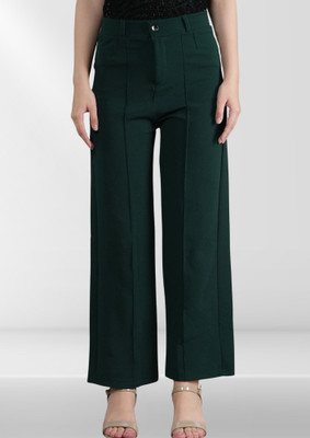 BELWELL Regular Fit Women Green Trousers