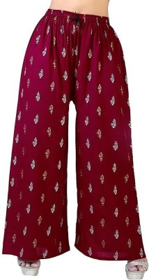 PALAZZO DESIGNS Regular Fit Women Maroon Trousers