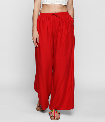 Rangkriti Regular Fit Women Red Trousers