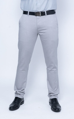 Nanzi Regular Fit Men Grey Trousers