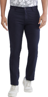 PARX Tapered Men Blue Trousers