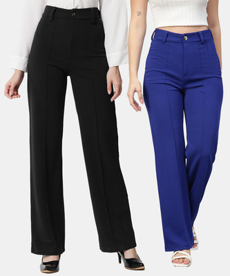 KOTTY Regular Fit Women Multicolor Trousers