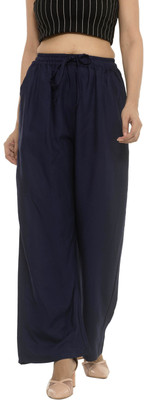 AARMAD Relaxed Women Blue Trousers