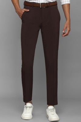 Allen Solly Slim Fit Men Brown Trousers