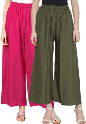 VESTMENT Relaxed Women Pink, Green Trousers
