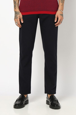 Blue Buddha Relaxed Men Black Trousers