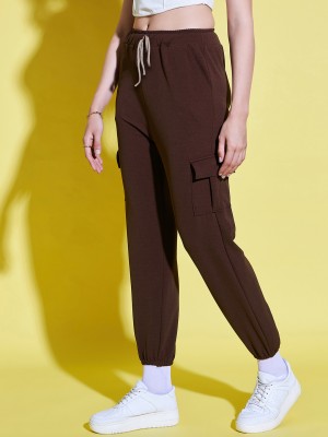 BuyNewTrend Relaxed Women Brown Trousers