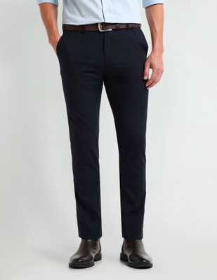 ARROW Regular Fit Men Blue Trousers