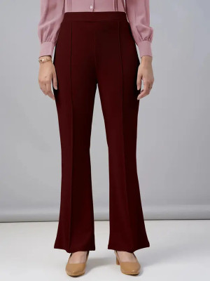 Mishubh Enterprise Regular Fit Women Maroon Trousers
